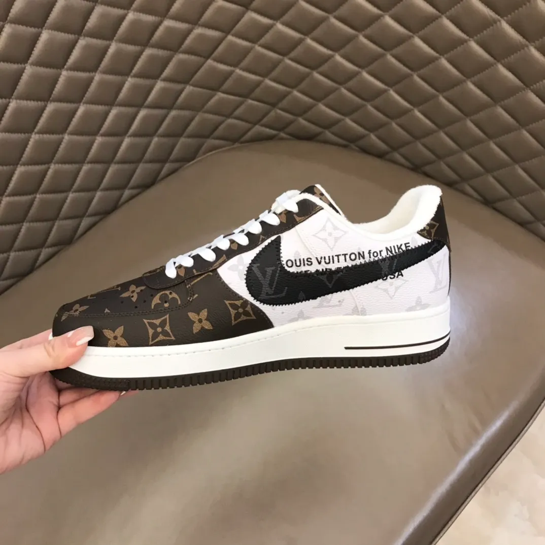 Men's shoes 💰p420 "*OUIS *UITTO*" x OFF-WHITE x Nike tripartite collaboration! Trendy and cool men's casual sports shoes with unrivaled color matching. The design idea basically continues the style of THE TEN. The Swoosh line and tongue label have a very familiar visual effect and are both fashionable and trendy! A must-have for fashionistas! The effect on your feet is absolutely stunning! (The original drawer packaging accessories are complete) Code number 38-45